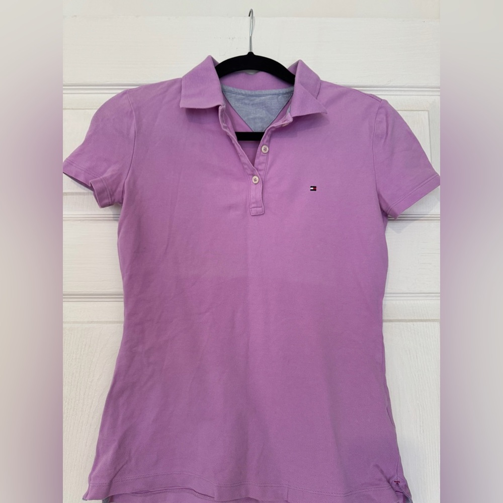 Tommy Hilfiger Women's Lavender Button Down Shirt